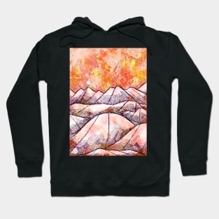 Orange autumn hills Hoodie